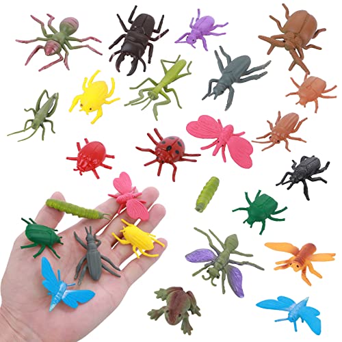 TIESOME Mini-Insektenfiguren Spielzeug für Kinder, 20PCS Plastik...