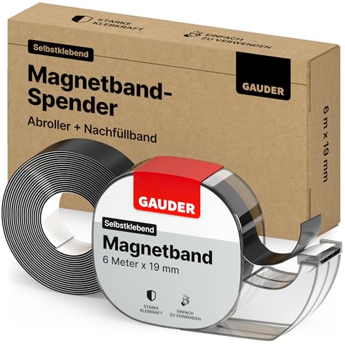 GAUDER Magnetband selbstklebend im Spender (+1x...