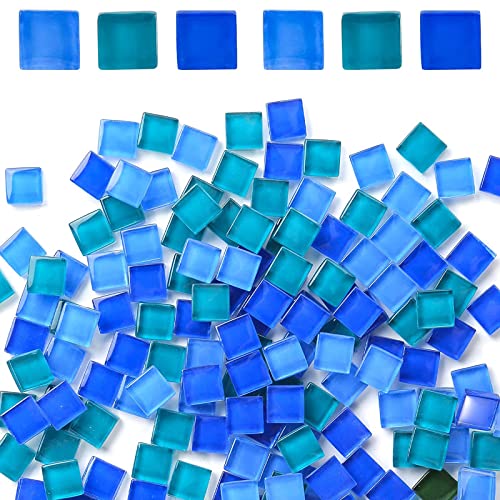 CYH CYH176 300 Stück blaue Glasplatten – Mosaikfliesen,...