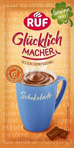 RUF Glücklichmacher Tassenpudding Schokolade, Cremepudding für...