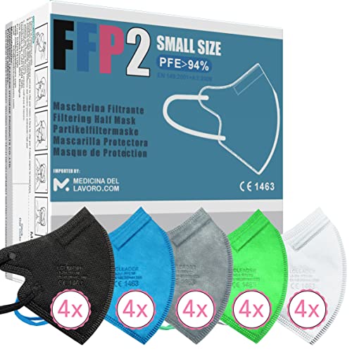 20 FFP2/KN95 Maske CE Zertifiziert Kleine Größe Small,...