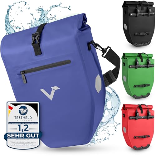 Valkental - Große & wasserdichte Gepäckträgertasche - 28L...