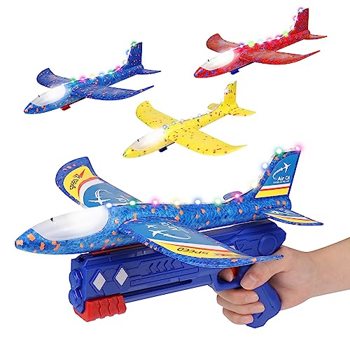 Weinsamkeit Flugzeug Spielzeug, 3 Pcs Wurfgleiter Styroporflieger...