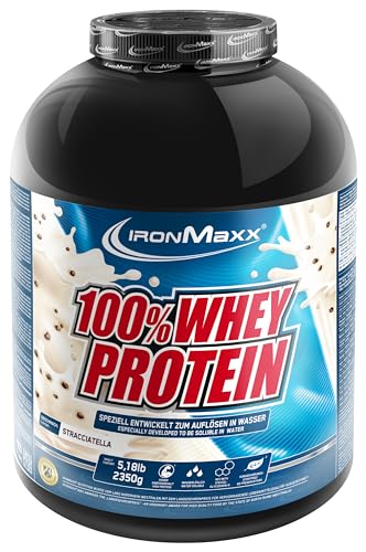 IronMaxx 100% Whey Protein Pulver - Stracciatella 2,35 kg Dose |...