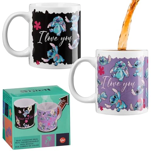Disney Lilo und Stitch Tasse Farbwechsel Magic Tasse mit...
