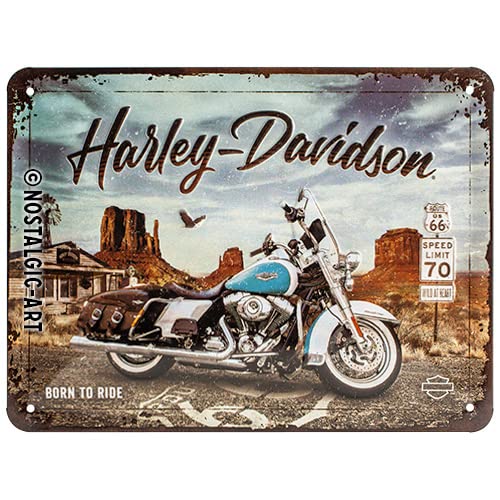 Nostalgic-Art Retro Blechschild, 15 x 20 cm, Harley-Davidson –...