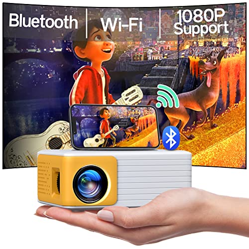 YOTON Mini Beamer Handy - WiFi Bluetooth Projektor Full HD 1080P...