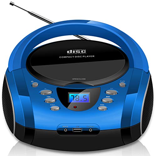 Tragbare Boombox | CD/CD-R | USB | FM Radio | Bluetooth | AUX-In...