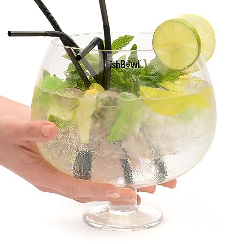 Fishbowl Übergroßes Cocktailglas, Jumbo, aus Glas, extra groß,...