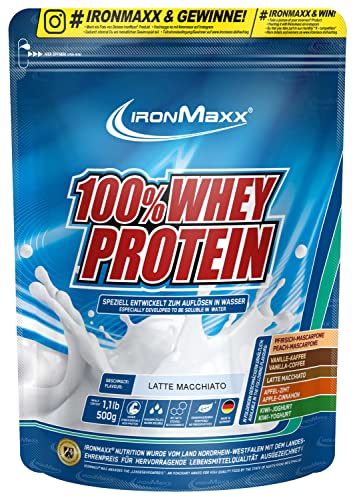 IronMaxx 100% Whey Protein Pulver - Latte Macchiato 500g Beutel |...