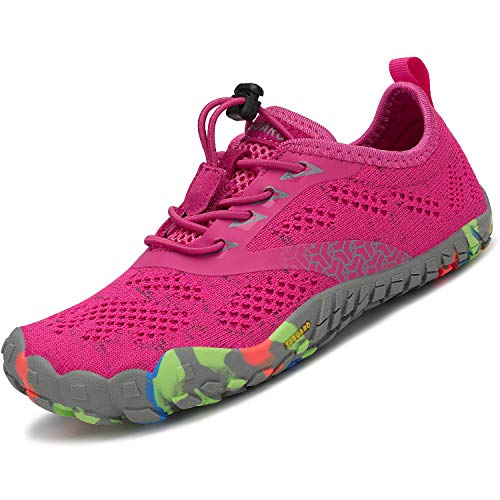 SAGUARO Mädchen Barfußschuhe Atmungsaktiv Kinder Wanderschuhe...