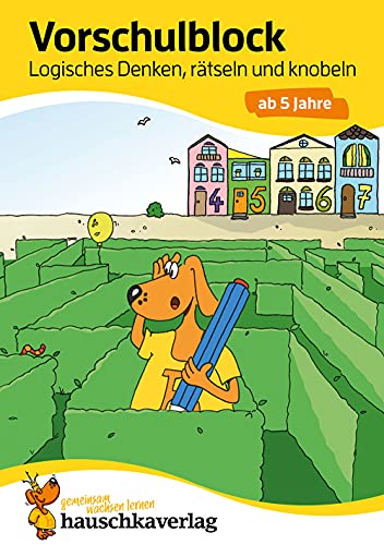 Vorschulblock ab 5 Jahre für Junge und Mädchen - Logisches...