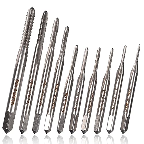 Mesee 10 Stück Mini Handgewindebohrerset, Gewinde Gewindebohrer,...