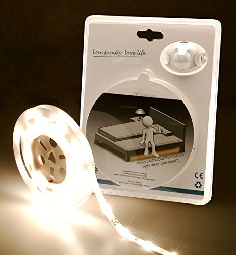 LED Universum LED Bettbeleuchtung warmweiß für ein Einzelbett...