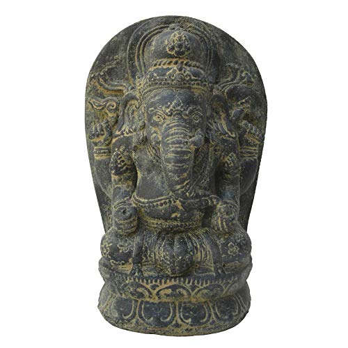 STONE art & more Sitzende Ganesha Figur Statue, 27 cm,...