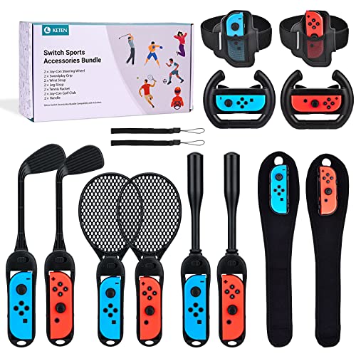 14-in-1 NS Switch Sport Zubehör Bündel, Keten Switch Sports...