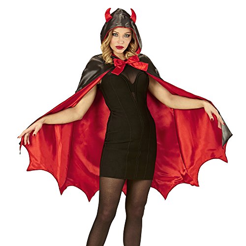 Widmann - Kostüm Teufel, Umhang mit Kapuze, Halloween,...