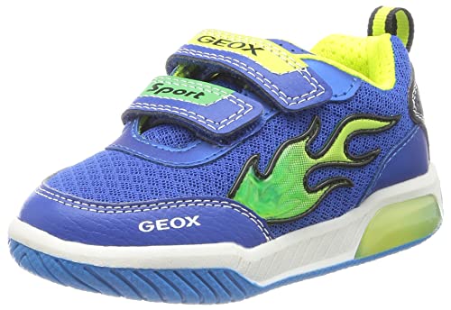 Geox J INEK Boy Sneaker, ROYAL/Lime