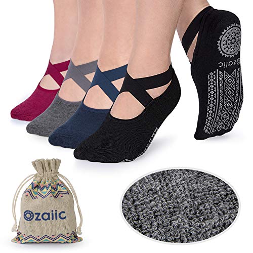 Ozaiic Yoga Socken rutschfeste für Damen für Pilates, Barre,...