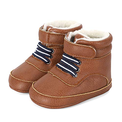 LACOFIA Baby Jungen Winterstiefel Kleinkind rutschfeste Schnüren...