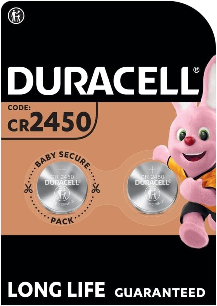 2 x Duracell CR 2450 Lithium (1 Blister mit 2 Batterien) 2...