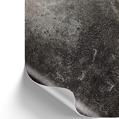 [16,61€/m²] Klebefolie in Beton-Optik dunkel grau inkl. Rakel...