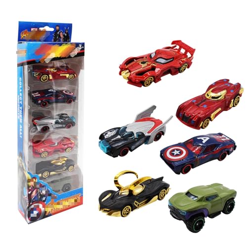 Miotlsy Cars Autos Spielzeug 6 Stück M-Arvel Spielzeug Set...