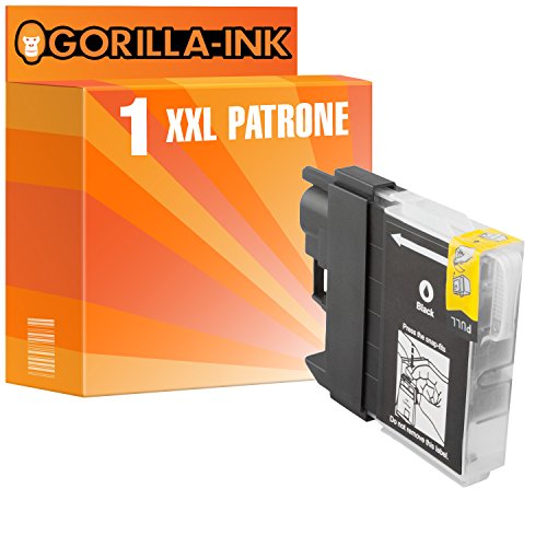 Gorilla-Ink 1 Druckerpatrone XXL passend zu Brother LC 985 Black...