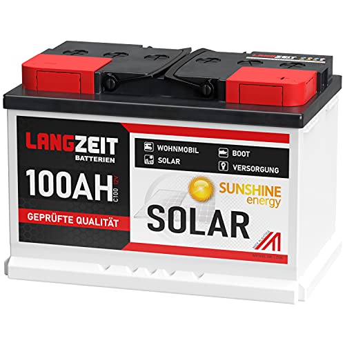 Solarbatterie 100Ah 12V Wohnmobil Boot Wohnwagen Camping Schiff...