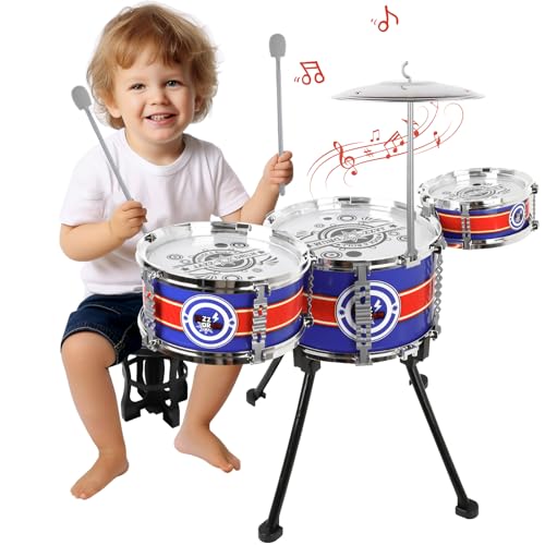 Hilifexll Schlagzeug Kinder, Kinderschlagzeug Jazz Schlagzeug Set...