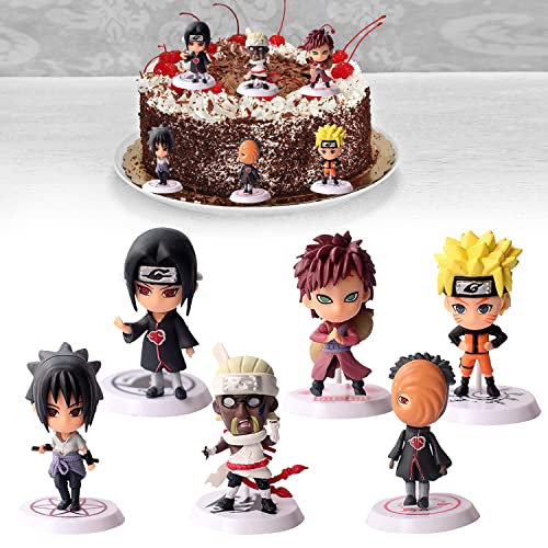 YISKY Naruto Cake Topper, 6 Stück Naruto Kuchen deko, Naruto...