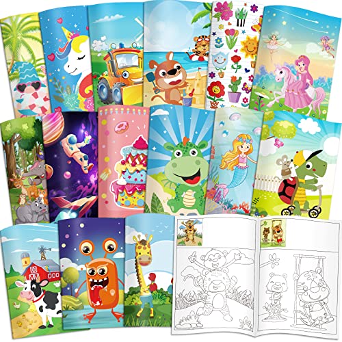 Elfew 15 Stück Mini Malbücher für Kinder, Diy Kunst Malen...