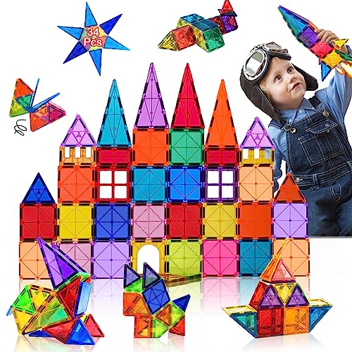 KiuKieya Magnetische Bausteine Magnetbausteine 34 Teile...